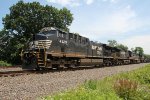 NS 4329 leads train 591 with coal hopper empties